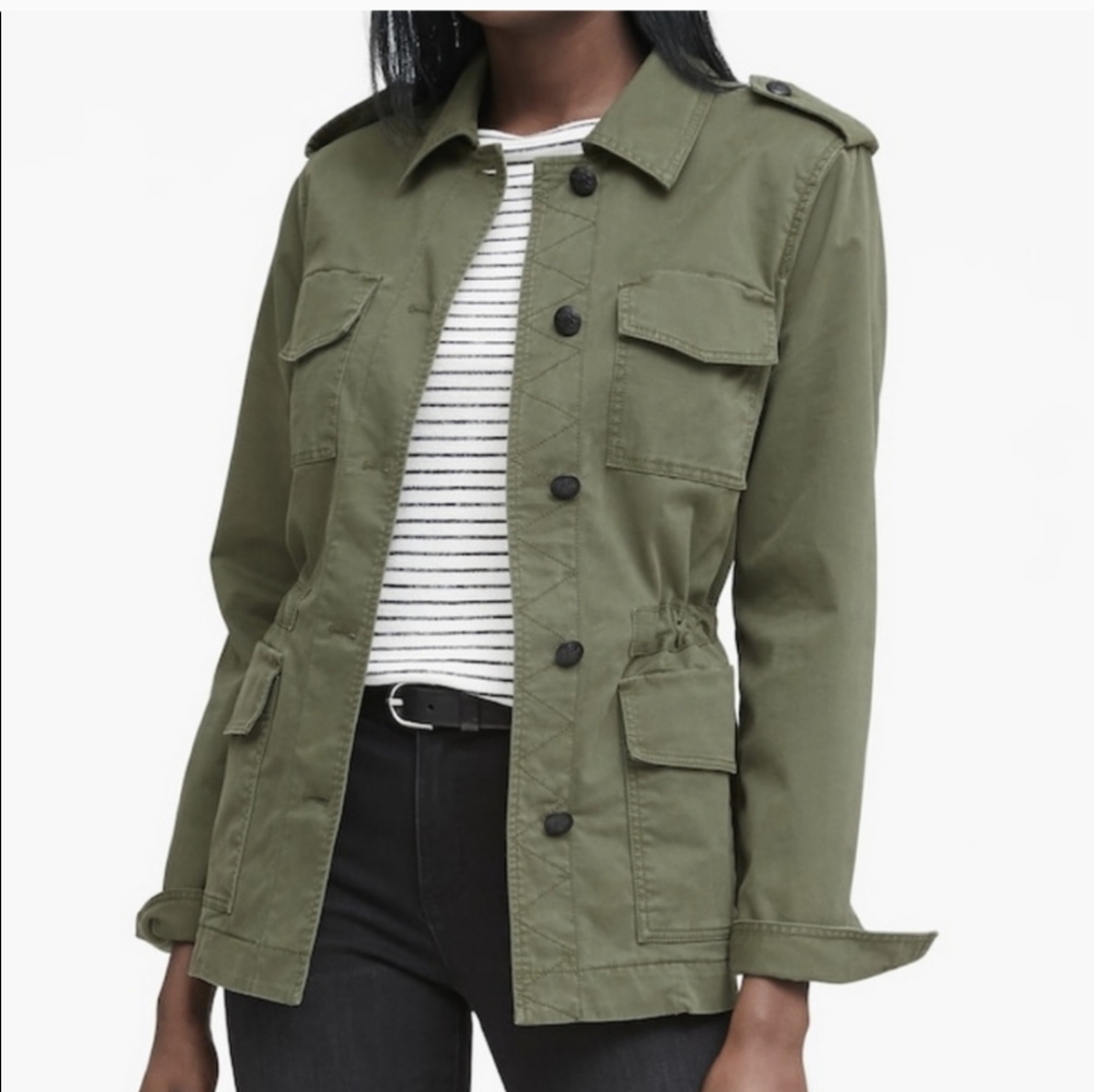 Banana Republic Twill Utility Jacket Sz S